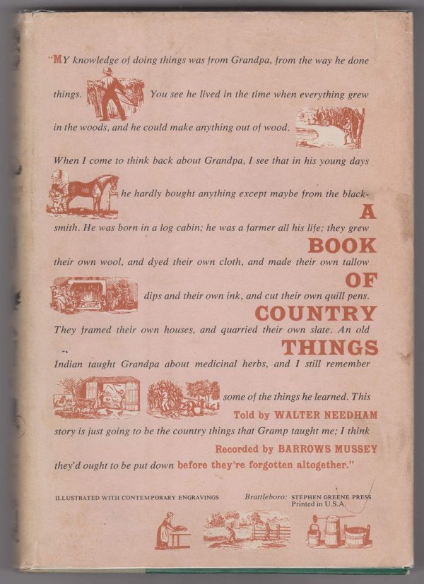 A Book of Country Things Needham, Walter and Mussey, June Barrows