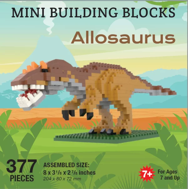 Allosaurus Mini Building Blocks (377 pieces)