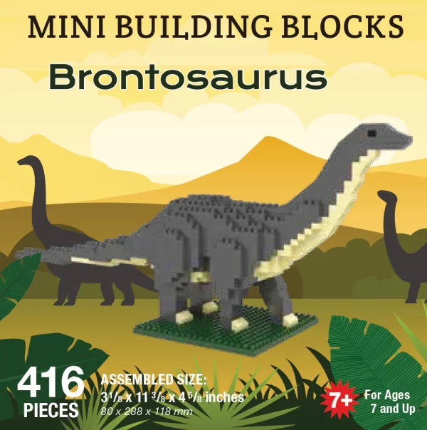 Brontosaurus Mini Building Blocks (416 pieces)