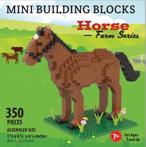 Farm Horse Mini Building Blocks (350 pieces)