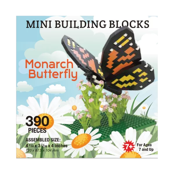 Monarch Butterfly Mini Building Blocks (390 pieces)