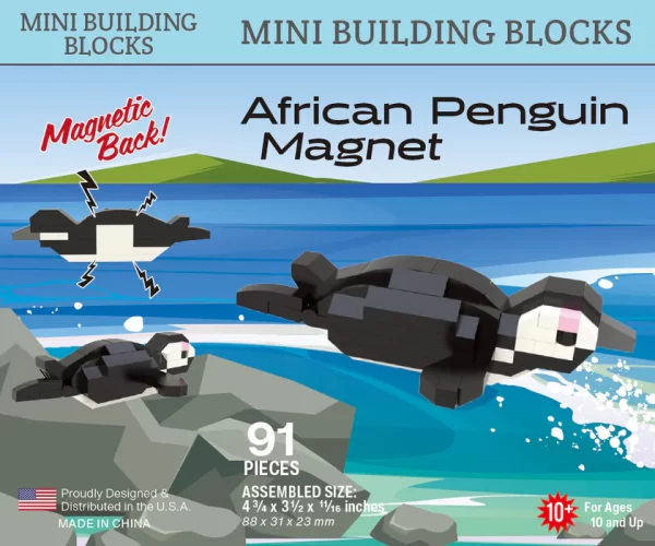 Penguin Magnet - Mini Building Blocks (91 pieces)