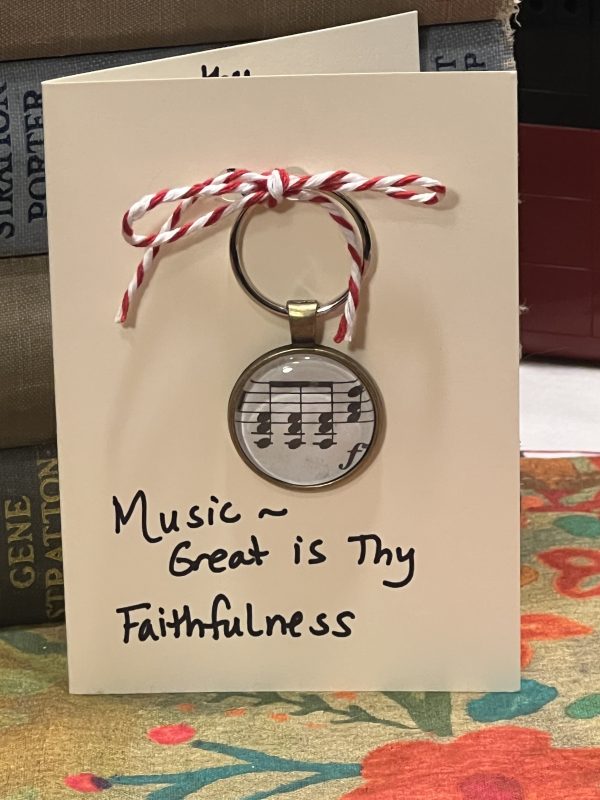 Music Keychain - "Great is Thy Faithfulness"