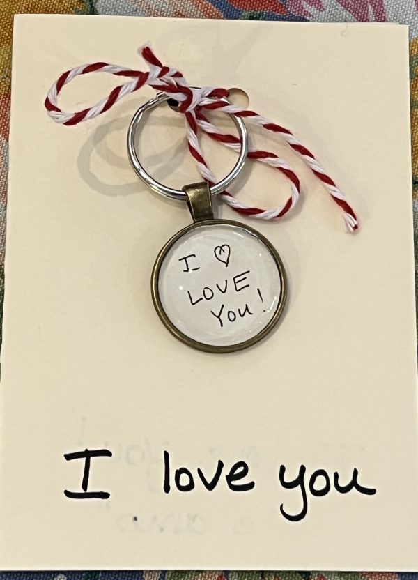 I Love You! ~ Keychain with Gift Card