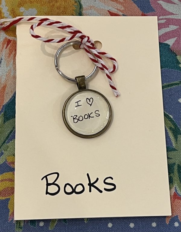 I Love Books ~ Keychain with Gift Card