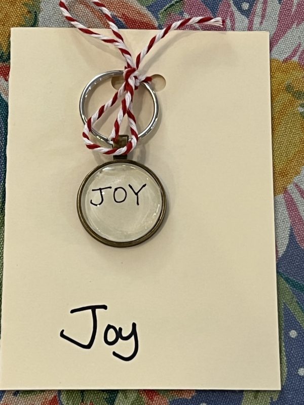 Joy! ~ Keychain with Gift Card (The Joy of the Lord is My Strength)