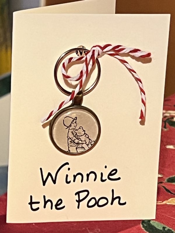 Winnie the Pooh Keychain - "We'll be friends forever, won't we, Pooh?" asked Piglet.  "Even longer," Pooh answered.