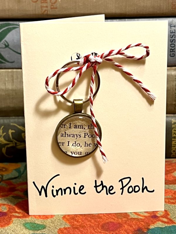 Winnie the Pooh Keychain - "It is more fun to talk with someone who doesn't use long, difficult words…"