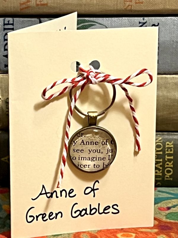 Anne of Green Gables Keychain - "Dear old world…you are very lovely, and I am glad to be alive in you."