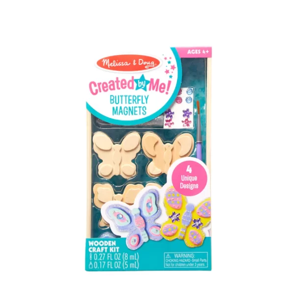 Wooden Butterfly Magnets Craft Kit