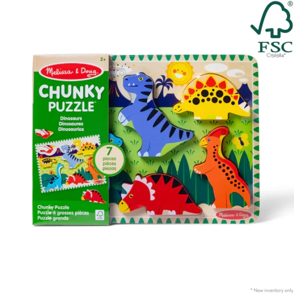 Dinosaurs Chunky Puzzle - 7 Pieces