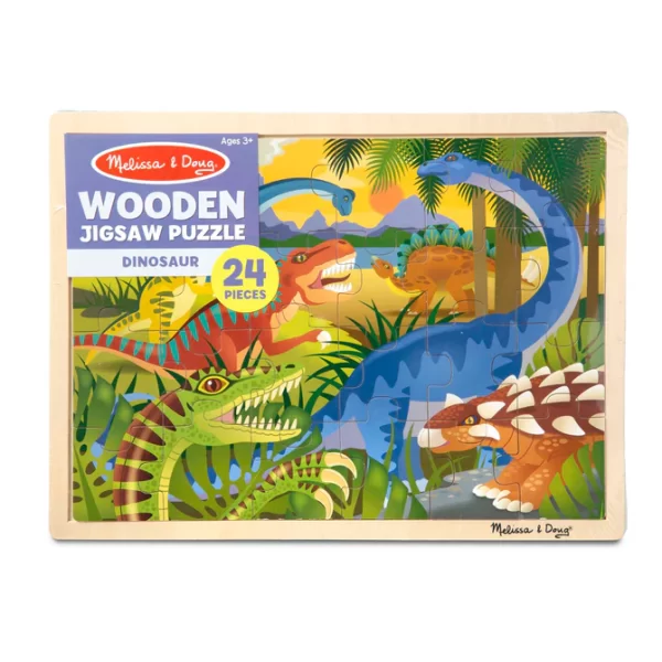 Dinosaur Wooden Jigsaw Puzzle - 24 Pieces