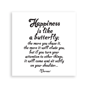 Quotable Magnet - Happiness is like a butterfly...(Thoreau)
