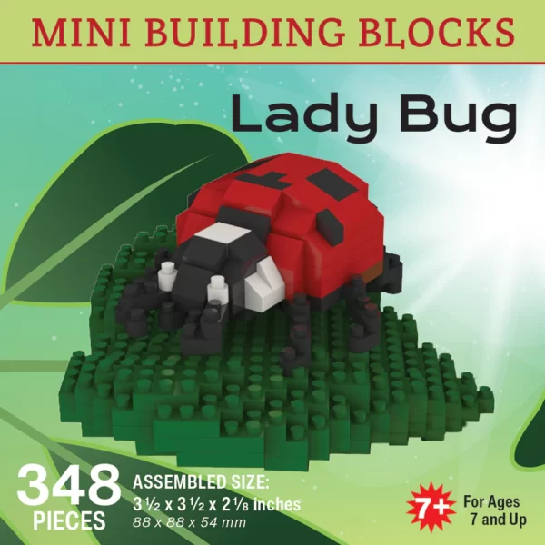 Lady Bug Mini Blocks Building Set (348 pieces)