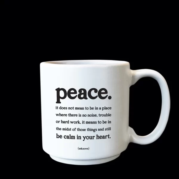 Quotable Mini Mug - Peace 3 oz.