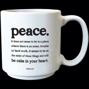 Quotable Mini Mug - Peace 3 oz.