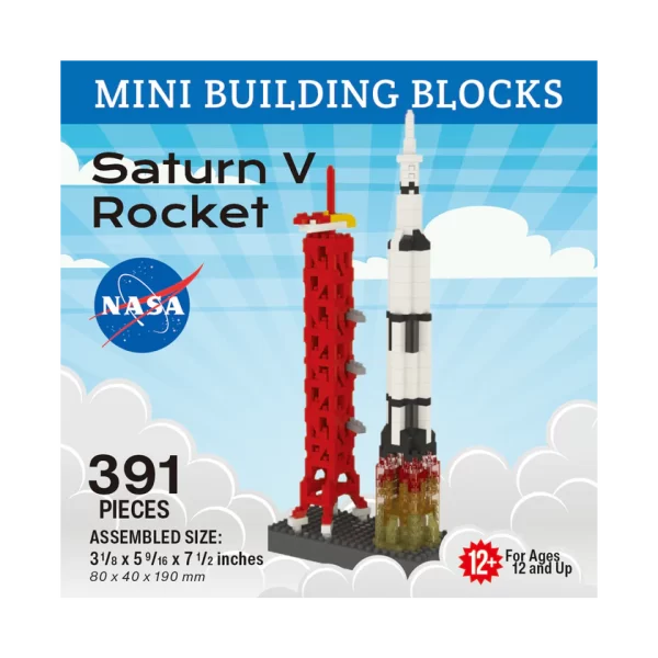 Saturn V Rocket Mini Building Blocks (391 pieces)