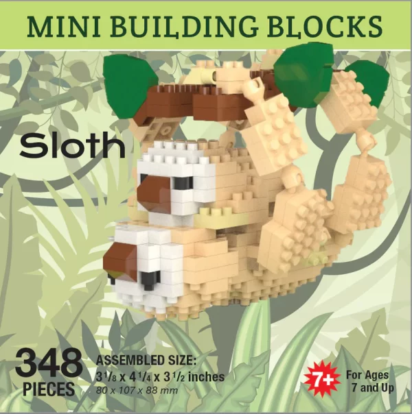 Sloth Mini Building Blocks (348 pieces)