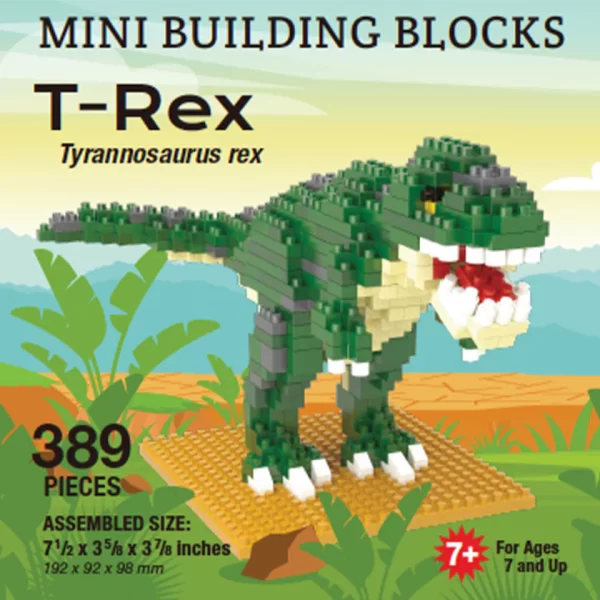 T-Rex Mini Building Blocks (389 pieces)