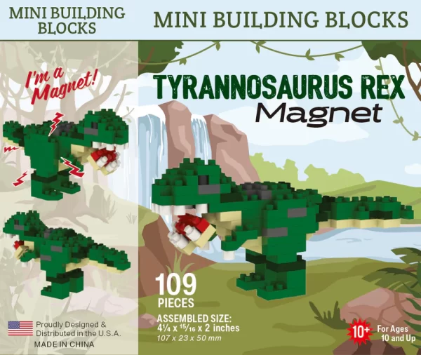 T-Rex Magnet - Mini Building Blocks (389 pieces)