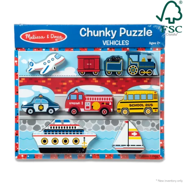 Vehicles Chunky Puzzle - 9 Pieces