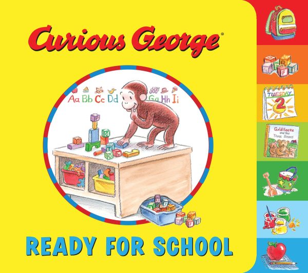 Curious George: Ready for School Tabbed Board Book [Board book] Rey, H. A. and Young, Mary O'Keefe