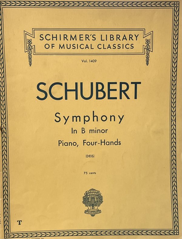 Schubert Symphony in B minor - Piano, Four Hands Vol. 1409