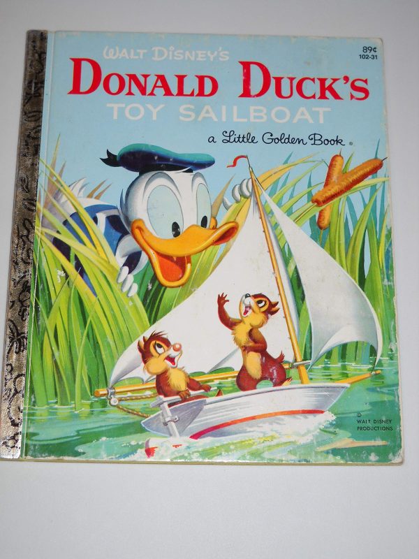 Walt Disney's Donald Duck's toy sailboat (A Little golden book) [Hardcover] Annie North Bedford