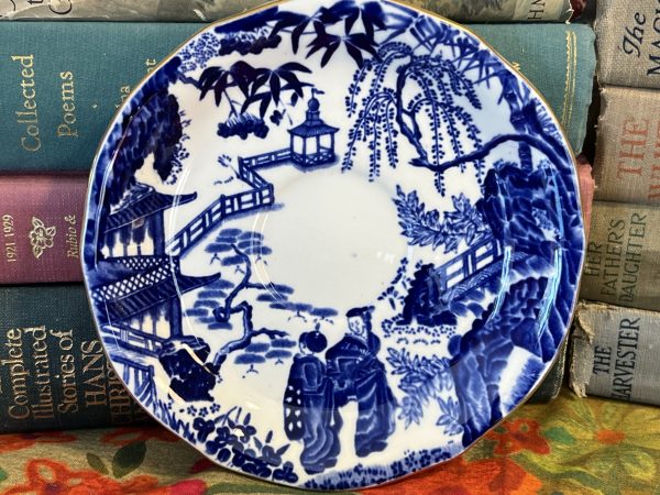 Blue Small Salad Plate with Travellers (R715)