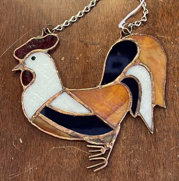 Beautiful Stained Glass Bright Chicken (SG801)