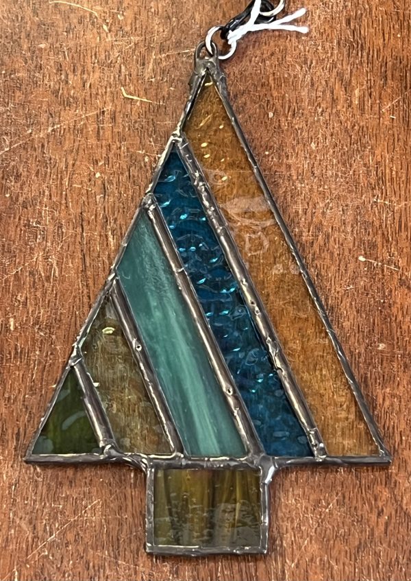 Beautiful Stained Glass Tree (Diagonal Stripes) (SG809)