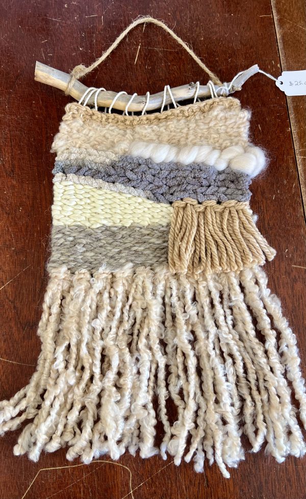 Macrame Wall Hanging - Cream with Grays (MM844)