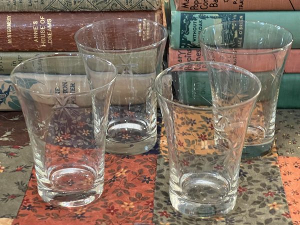 Mid-Century Barware (set of 4 Water Glasses) (S2008)