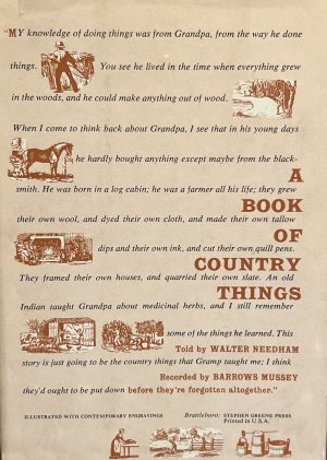 A Book of Country Things by Walter Needham