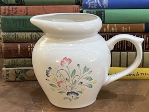 White Pitcher with Spring Flowers