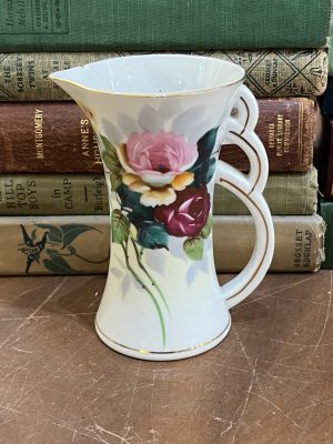 Small Rose Pitcher with 3 Lattice Handles