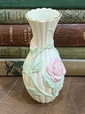 Lenox Rose with Vine Beautiful Golden Trimmed Vase