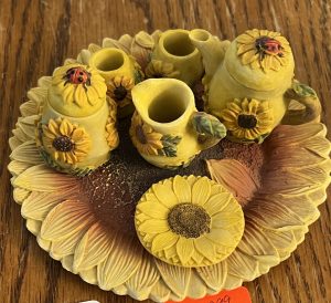 Sunflower Miniature Tea Set
