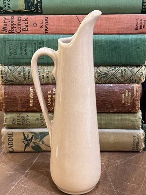 Tall Elegant White Narrow Pitcher
