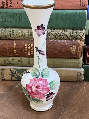 Floral Painted Beautiful Flowers Tall Vase