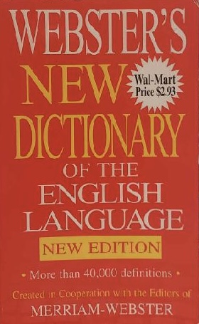 webster's new dictionary of the english language new editon by Franckforter