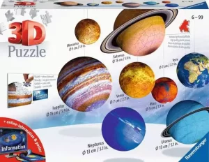 Ravensburger 3D Puzzle Ball Solar System Puzzle-Balls assortment - 540 Pieces (SKU 1245)
