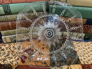 Ray of Sunshine Glass Dessert Plate (S757)