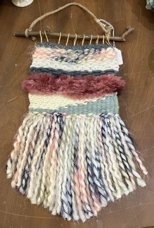 Macrame Burgundy/Greens Wall Hanging (SG751)