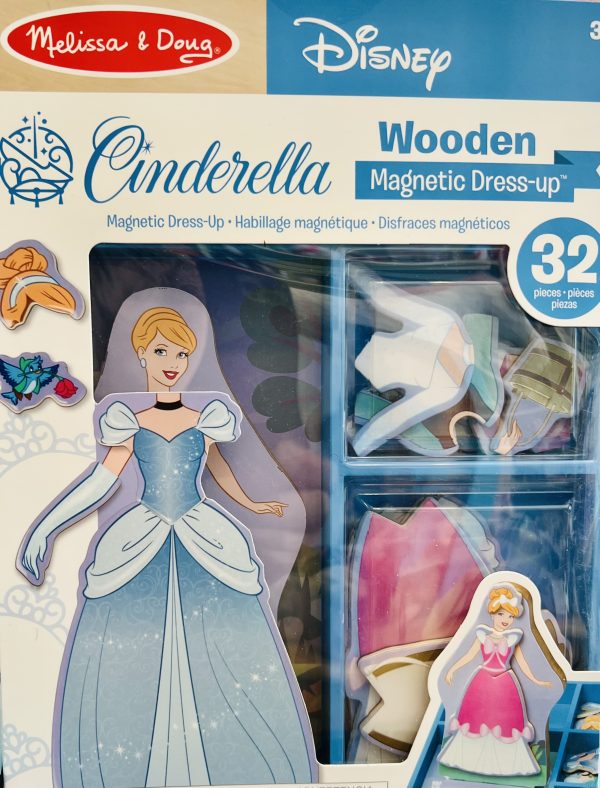 Cinderella Wooden Magnetic Dress-Up Quiet-time Fun
