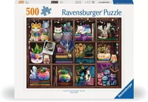 Ravensburger Jigsaw Puzzle Cubby Cats and Succulents - 500 Pieces Puzzle (SKU 1239)