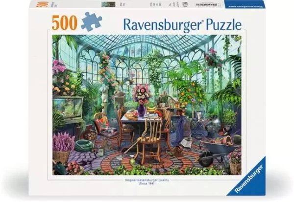 Ravensburger Jigsaw Puzzle Greenhouse Mornings - 500 Pieces Puzzle (SKU 1236)