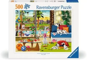 Ravensburger Jigsaw Puzzle Greg Paprocki: Pets of Palm Springs - 500 Pieces Puzzle (SKU 1270)