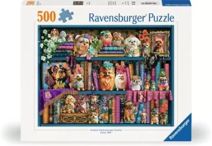 Ravensburger Jigsaw Puzzle Precious Porcelain Pups - 500 Pieces Puzzle (SKU 1244)