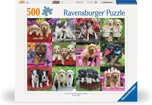 Ravensburger Jigsaw Puzzle Puppy Pals - 500 Pieces Puzzle (SKU 1235)